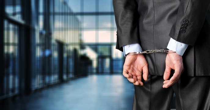 Arrest bound bracelet bribe bribery business businessman