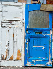 Fence made of old doors