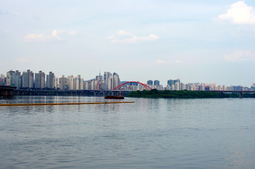 Fototapeta premium Hang river in Seoul in the evening