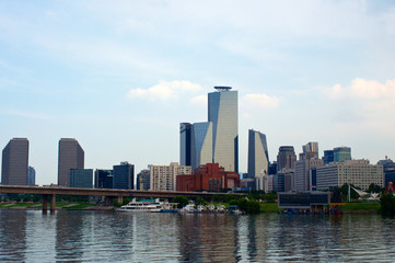 View to Yeoeuido buildings from the Hang river