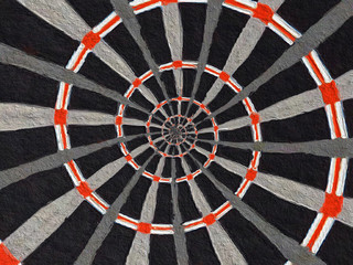 beautiful spirals line style graphic illustration with rough paper texture