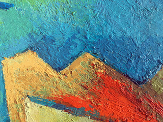 Thanksgiving background. Hand drawn style with abstract painting textures, bright colors. Thanksgiving banner design for fabric prints, flyers, banners, invitations, special offer. Autumn sale.