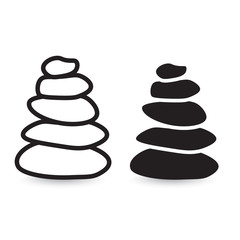 Fototapeta na wymiar zen stones balance icon- vector illustration
