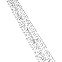 Wireframe BlockChain links.