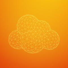 Concept of cloud computing technology