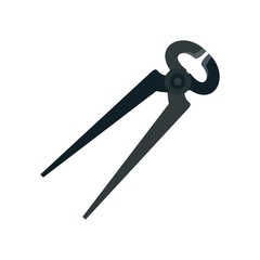 Pliers icon. Flat illustration of pliers vector icon for web design