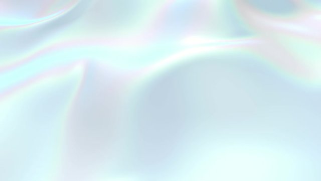 4k 3D animation of wavy surface forms ripples like in fluid surface and the folds like in tissue. White pearly silky fabric forms beautiful folds in the air in slow motion. Animated texture v22