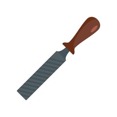 Rasp file tool icon. Flat illustration of rasp file tool vector icon for web design
