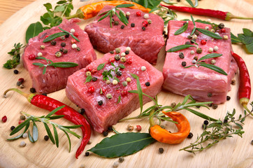 Fresh beef meat close up
