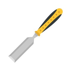 Chisel tool icon. Flat illustration of chisel tool vector icon for web design