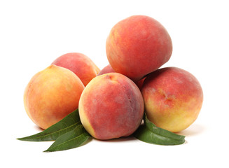 Gold Peach on a white background