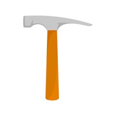 Hammer icon. Flat illustration of hammer vector icon for web design