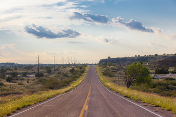 paisaje de carretera americana