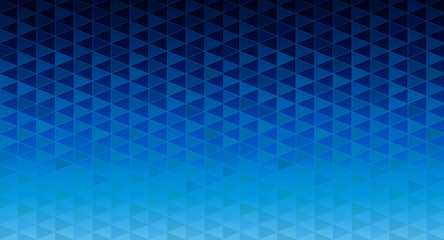 三角のパターンで作られた青のグラデーション