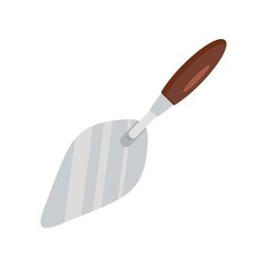 Trowel tool icon. Flat illustration of trowel tool vector icon for web design