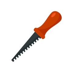 Small saw icon. Flat illustration of small saw vector icon for web design