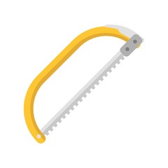 Metal bandsaw icon. Flat illustration of metal bandsaw vector icon for web design