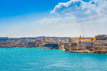 Landscape with old Fort Saint Michael in Senglea