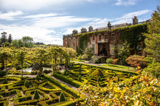 The garden of Bantry House, Ancient Mansion in  Co. Cork, Ireland