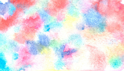 Abstract watercolor multicolored background and texture