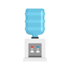 Cooling water office icon. Flat illustration of cooling water office vector icon for web design