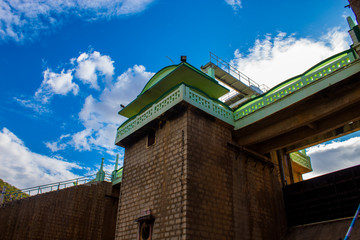 Captured Ponnaniyar Dam on a vibrant day