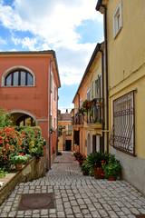A small street in a southern Italian village, rebuilt after an earthquake in 1980.