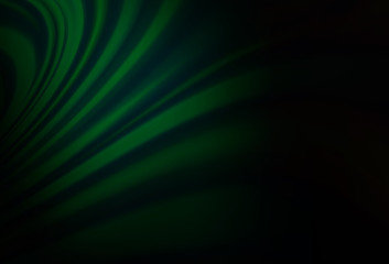 Dark Green vector pattern with lava shapes.