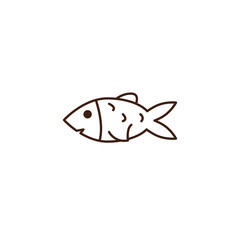 fish oktoberfest celebration isolated icon