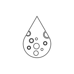 Leukemia icon. Blood cancer symbol