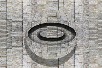 Steinwand Kugel O © Xaver Klaussner