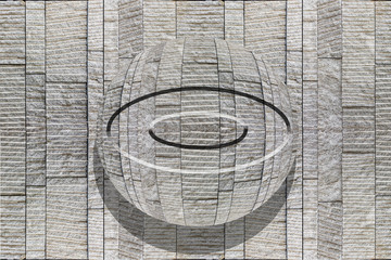 Steinwand Kugel O © Xaver Klaussner