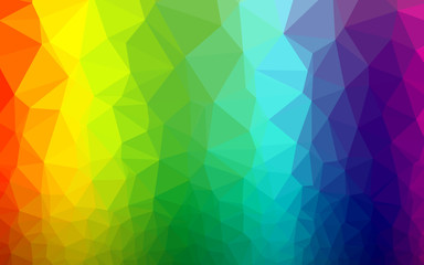 Fototapeta na wymiar Light Multicolor, Rainbow vector abstract mosaic pattern. Shining illustration, which consist of triangles. Triangular pattern for your business design.