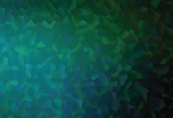 Fototapeta na wymiar Dark Blue, Green vector pattern with colorful hexagons.