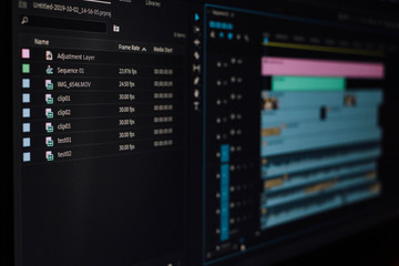 Fototapeta premium video time line 