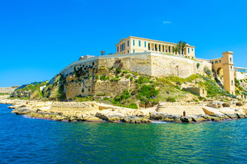 Naklejka premium Beautiful landscape of the maltese mediterranean coast