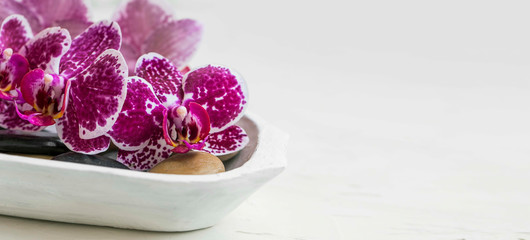 Spa still life with orchid