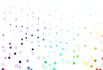Light Multicolor, Rainbow vector layout with rectangles, squares.