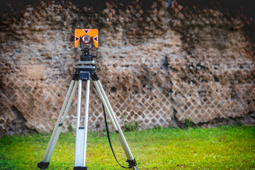 Total station theodolite archaeology engineering and construction tool