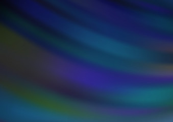 Dark BLUE vector blurred shine abstract template. Creative illustration in halftone style with gradient. The background for your creative designs.