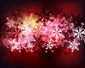 Background of snow crystal