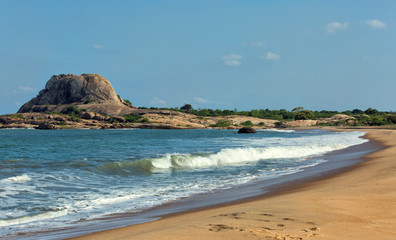 Seascape in national park Yala, Sri Lanka