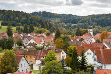 Ortsansicht von Trochtelfingen-Mägerkingen auf der Schwäbischen Alb