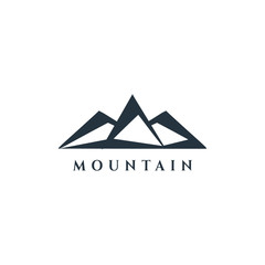 Mountain Vector Design. Modern mountain logo. Mountain icon.