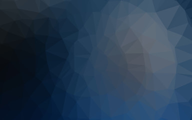 Dark BLUE vector shining triangular background. Colorful illustration in abstract style with gradient. Textured pattern for background.