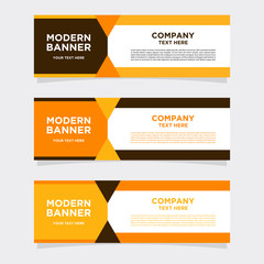 Banner design templates for simple advertising are very easy to use for companies or businesses.