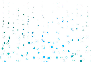 Light Blue, Green vector background with rectangles.