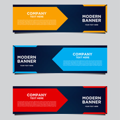 Banner design templates for simple advertising are very easy to use for companies or businesses.
