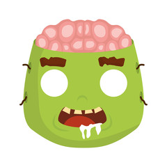 little boy with zombie costume character