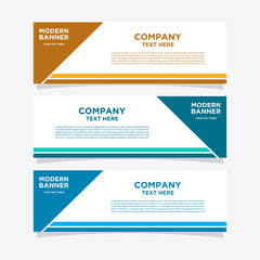 Banner design templates for simple advertising are very easy to use for companies or businesses.